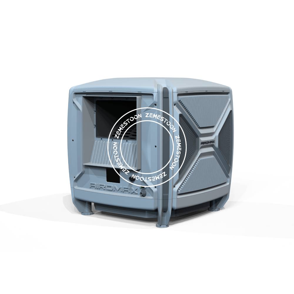 کولر-پلیمری-ایرومکس-مدل-4000-بغل-زن-AM40